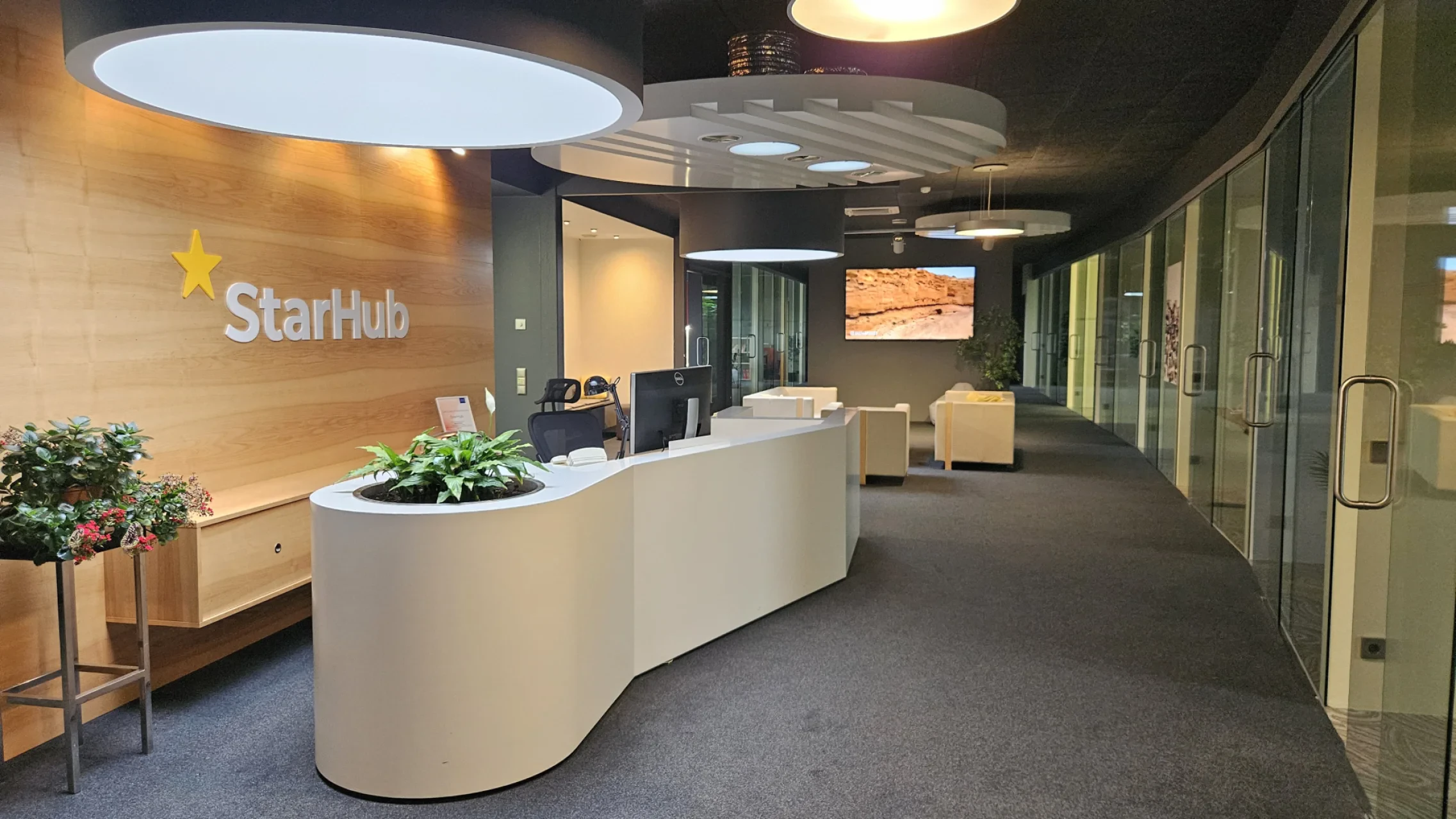Ufficio in un moderno spazio di coworking